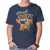 Unisex Crew Neck T-Shirt Cat Gang Graphic Short Sleeve Casual Tee