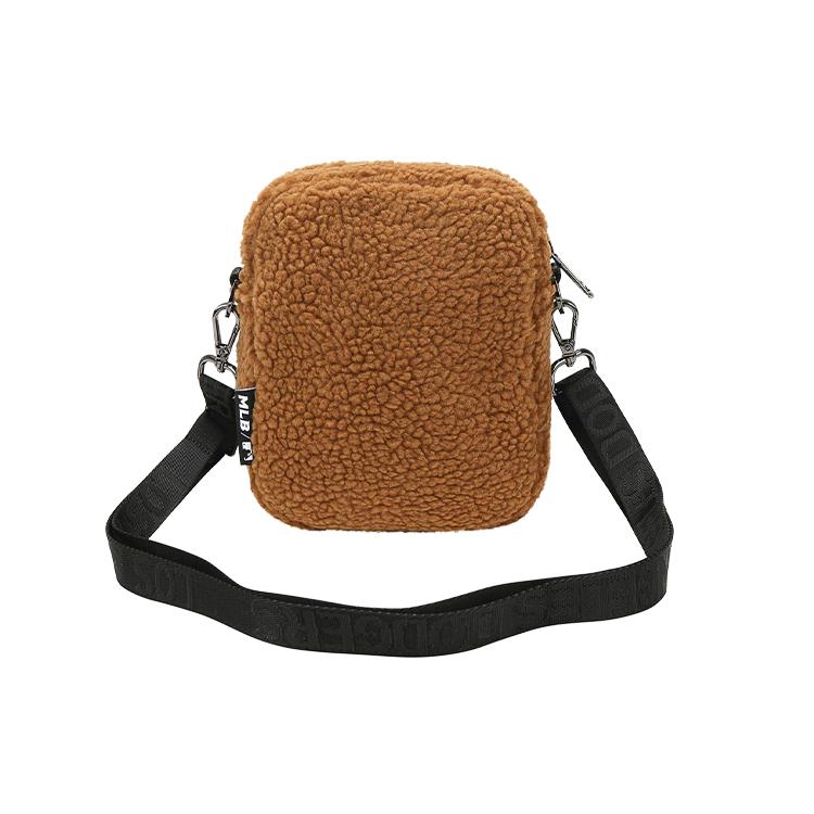 New MLB Polyester Shoulder Bag Crossbody Bag Mini Women's Brown 32BGDF011-07A