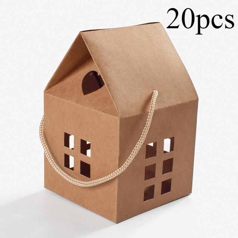 

20pcs Creative Simple Handheld Multifunctional Gift Boxes Suitable for Wedding Birthday Christmas Party Supplies Wedding Decorations Cheapest Items 20pcs белый