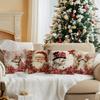 45X45Cm Vintage Christmas Decoration Pillowcase Bedroom Cushion Cover 100% Polyester Living Room Cushion Pillowcase Home Decor