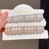 Pearl Rhyme Double Layer Luxury French Retro Pearl Elastic Bracelet for Women