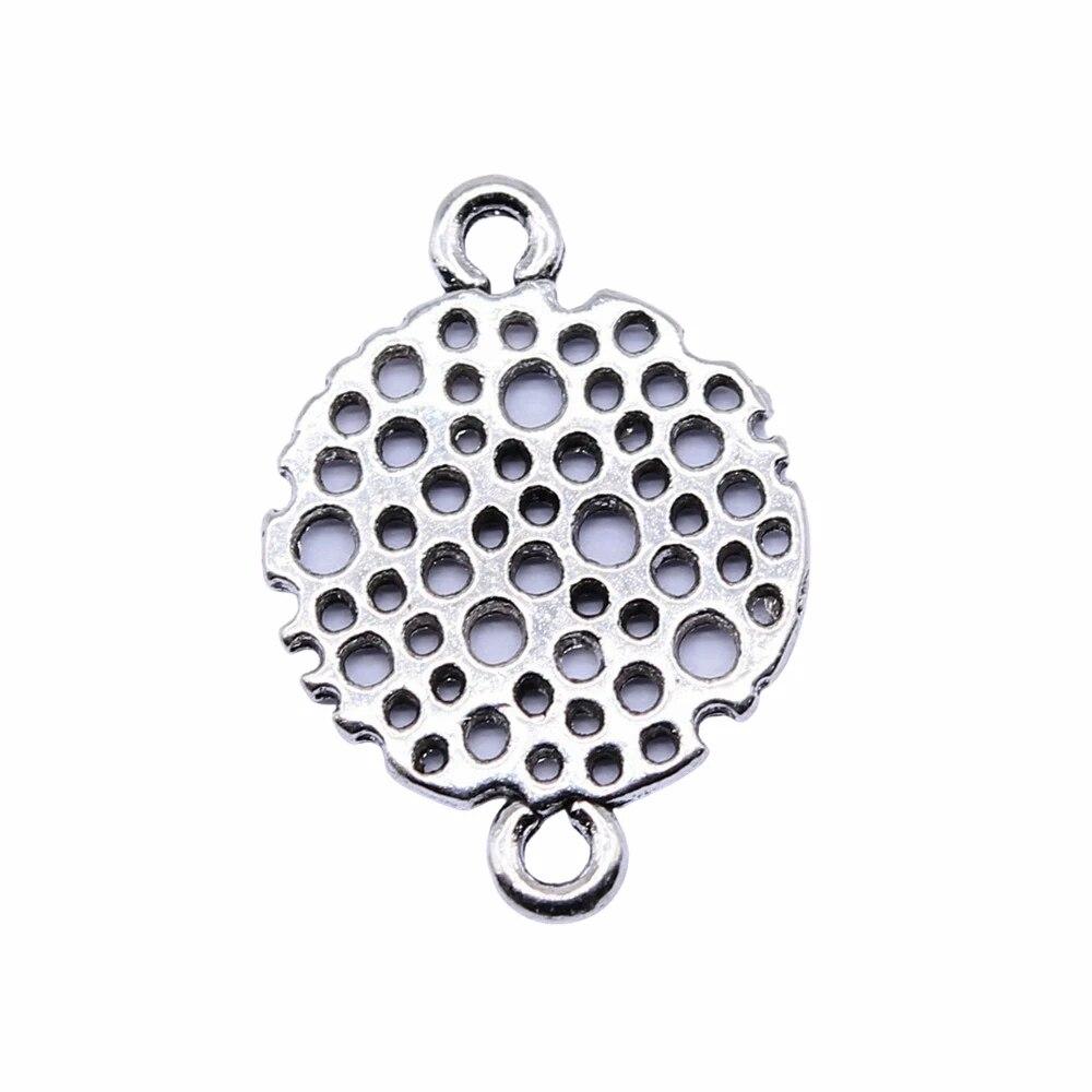 Flower Plaque Connector Components Pendant Diy Jewelry Pendants