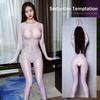 Sexy Oil Shiny Glossy Bodysuit Women See Through Open Crotch Jumpsuitbody Stockings Leotard Erotic Lingerie Sm Sex Porno Costume