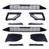 Compatible with 17-19 Jetta: Lower Middle Grille Fog Light Frame - Front Ventilation Grille with Brighter Trim Strip.