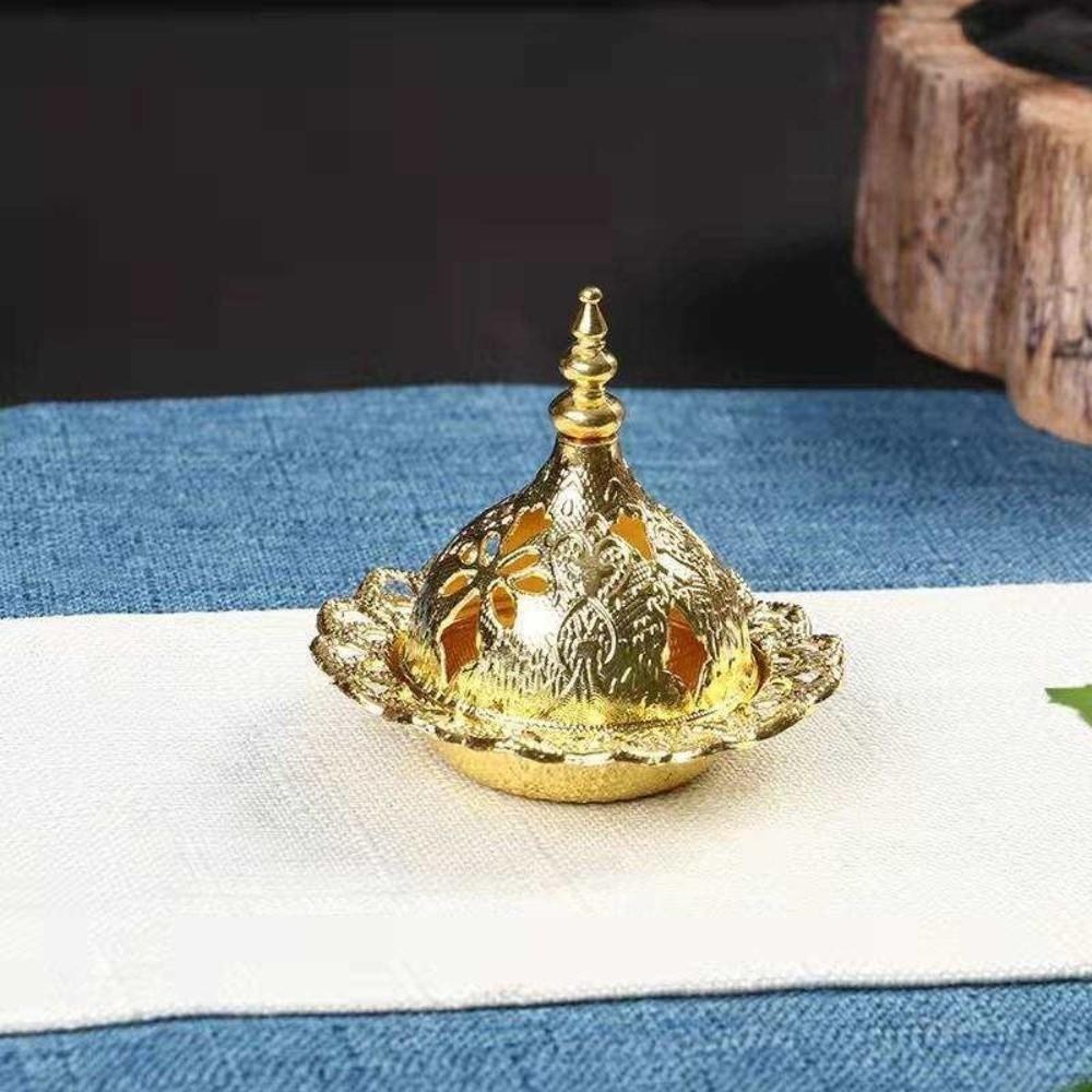 Retro Mini Censer Holder Zinc Zinc Alloy Aromatherapy Burner Portable Incense Stick Burner  Living Room