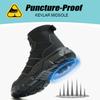 Light Breathable Work Boots Men Steel Toe Shoes Safety Boots Puncture-Proof Protective Shoes Indestructible Safety Shoes