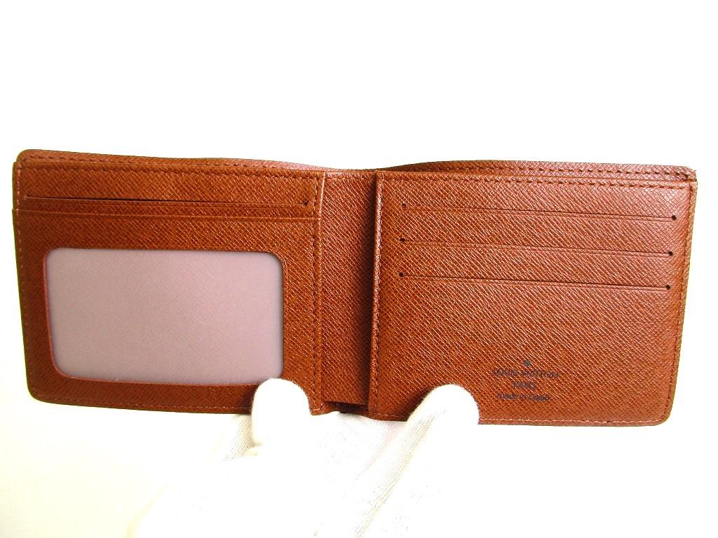 Authentic LOUIS VUITTON Monogram Brown Leather Bifold Bill Wallet M60930 #b257  Open Box