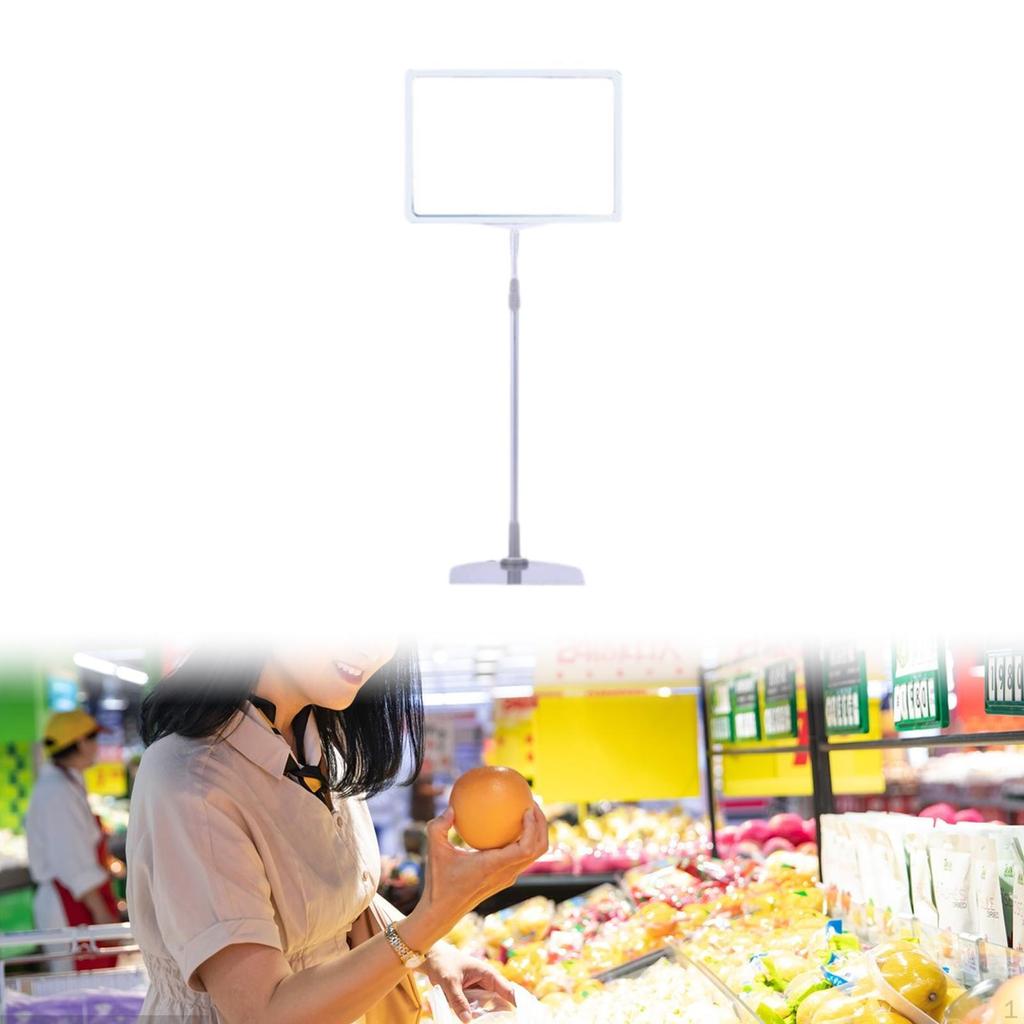 Justerbart skiltstativ gulvstativ Notat Gjenbrukbart, Butikkmerke, Allsidig ramme