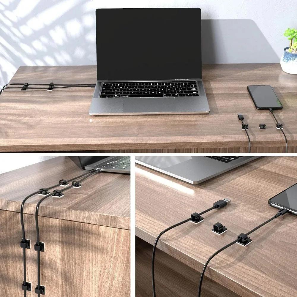 Car Cable Clamp Accessories Guiding Line Self-Adhesive Line Management Clips Wiring Wire Arrangement Electrical Equipment Winder