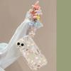 3D Flower Pearl Chain Phone Case For Xiaomi Redmi Note 12 4G Note 14 13 Pro Plus 5G 11 10 11S 12S 14C 13C 12C 9C 10C 9A 9 A1 A2