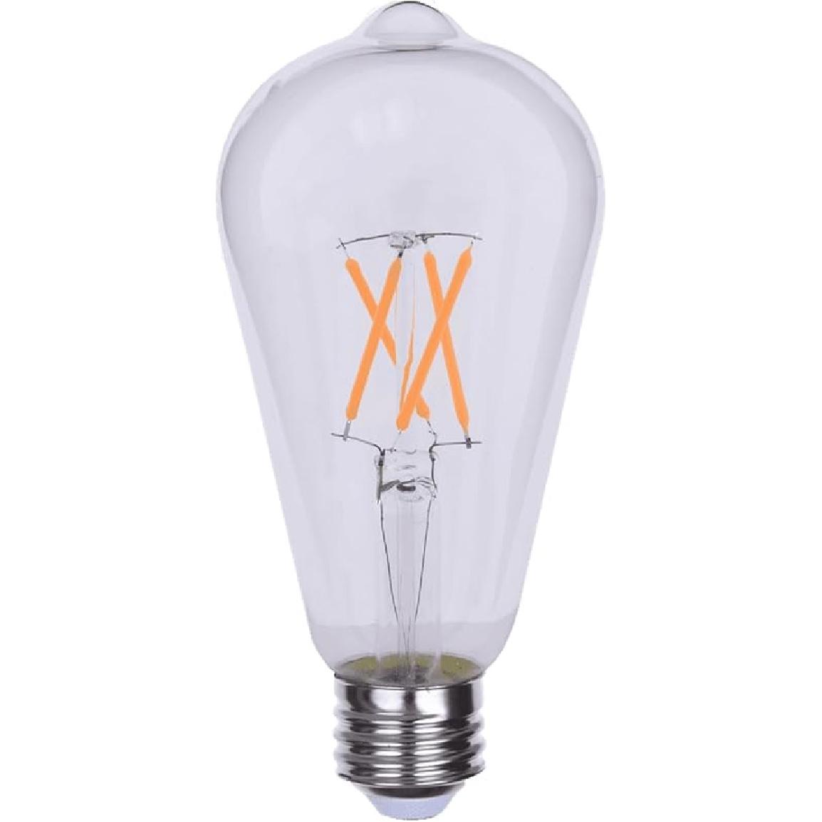 

Goodlite G-83473 ST21 Clear Led Light Bulb, 4W= 40W Equivalent 400 Lumens Super White 5000K E26 Base Dimmable Super White (5000k)