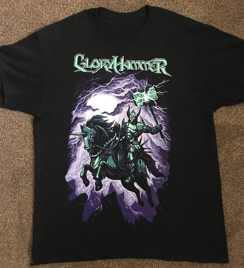 

Gloryhammer Black TShirt Cotton Unisex S234XL Short Sleeve JH490 Unisex T-Shirt XL