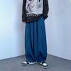 Men's Autumn/Winter Trendy Wide-Leg Jeans - Handsome Loose-Fit Japanese Retro Harem Style Casual Pants.