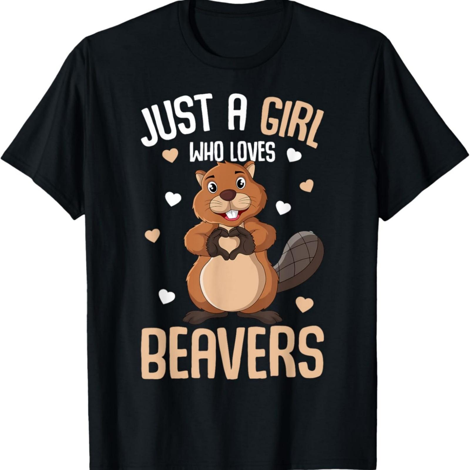 

Just a Girl who loves Beavers Kids Girl Beaver T-Shirt XXXXXL різнокольоровий