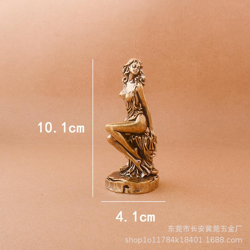 

Красота из цельной латуни модель портрет певец украшение игрушка офисный стол ручка
