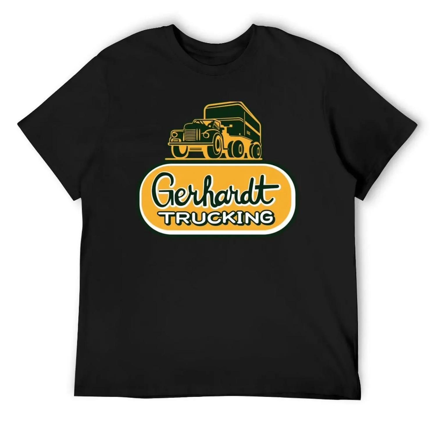 

Gerhardt Trucking T-Shirt Short sleeve tee cotton graphic tees oversized t shirt t shirts for men XXXXXL