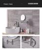 Double-Sided LED Wall-Mount Vanity Mirror with Magnification and Light