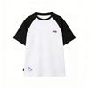 Li Ning Caution Pure Cotton Versatile Color Block Embroidered Printed Casual T-Shirt Short Sleeve Unisex Tops YHSU169-1A3