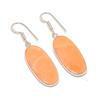 Natural Orange Aventurine 925 Sterling Silver Jewelry Earring 1.85" AE-11986