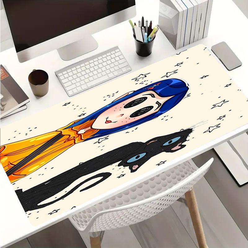 Coraline Mouse Pad - Kaymaz Kauçuk Taban, İş, Oyun, Ofis ve Ev Kullanımı İçin Pürüzsüz Yüzey, Masaüstü Mouse Pad