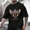 Biker Angel Wings Cross Faith Over Fear Motorcycle T-shirt Men And Women Casual Tshirt Short-sleeve O-neck Tops