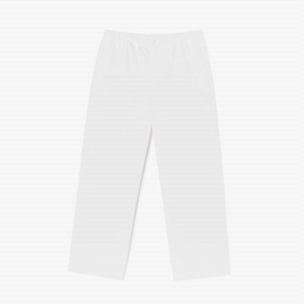 

LACOSTE Мужские прямые тканые брюки [Off White]