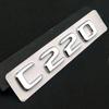 ABS Black Chrome Letters 3D Car Trunk Letters Badge For Mercedes Benz C 200 220 300 C200 C220 C300 C320 Logo Sticker Accessories XC7