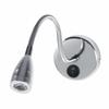 Silver Flexible Gooseneck Light 3W Wall Sconce Lamp Modern Gooseneck LED Lamp  Dormitory