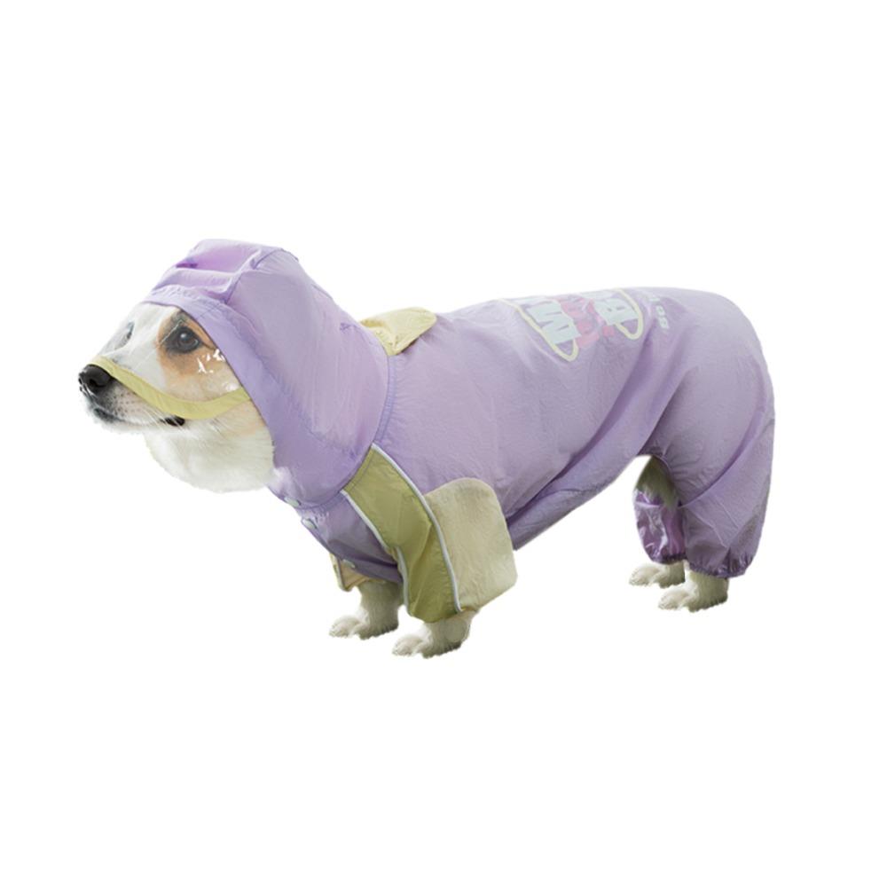 Full-Body Coverage Corgi Raincoat Waterproof Pet Rain Jacket Dog Hooded Raincoat  All Seasons
