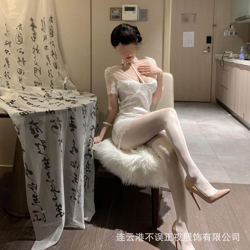 Sexy lingerie sexy lace cheongsam antique uniform temptation free pajamas hot hip skirt women