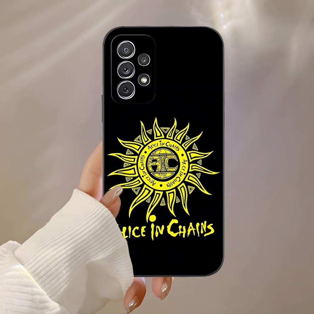 

Retro Music Alice In Chains Phone Case for Samsung S23 Ultra S24 S22 S20 Fe S21 Plus Galaxy A54 A34 A24 A53 Note 20 Back Cover samsung s24