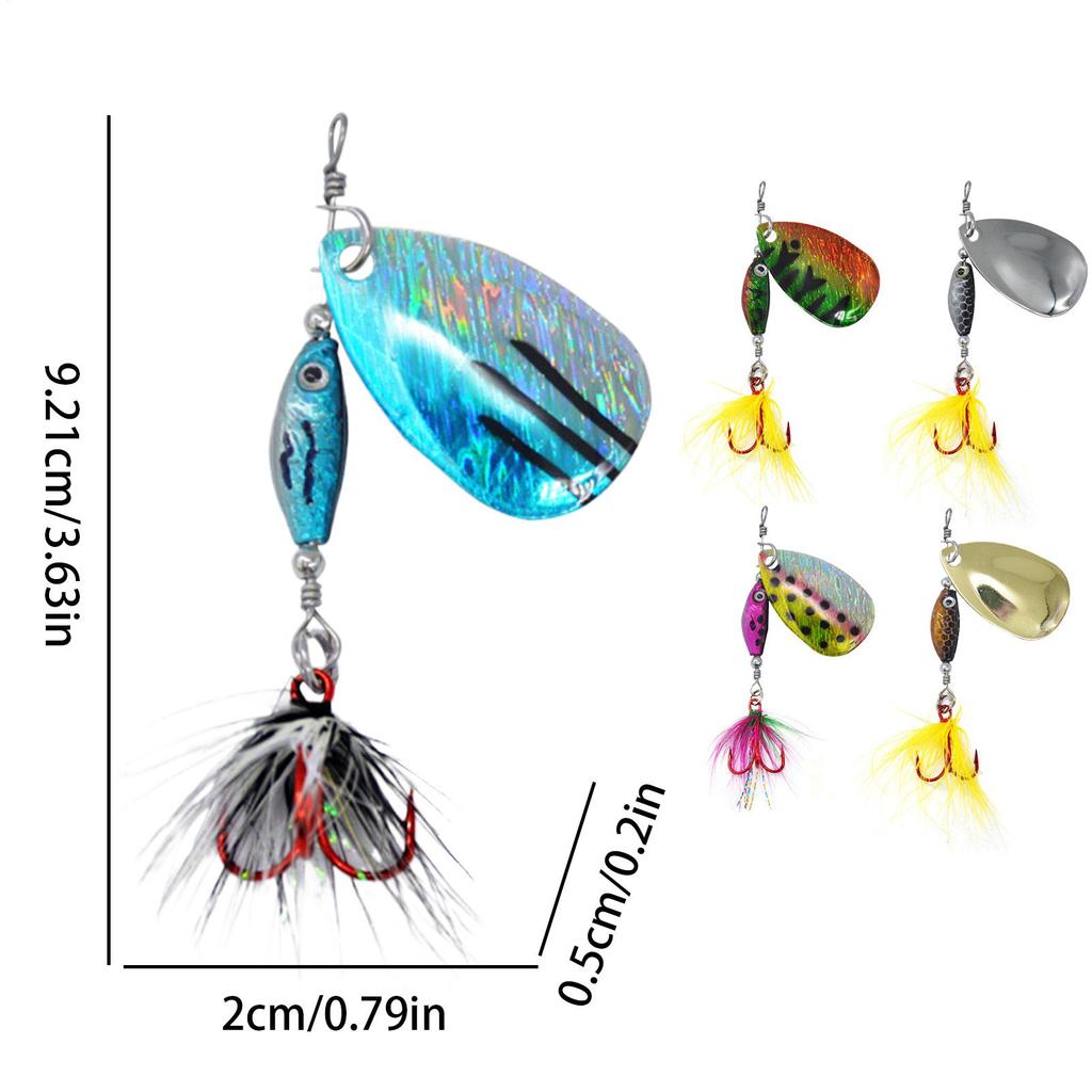 Saltwater Fishing Lures 5 Pieces Catfish Bait With Hooks Sequin Baits For Catfish Walleye Pike Perch Lake River Shore Kayak