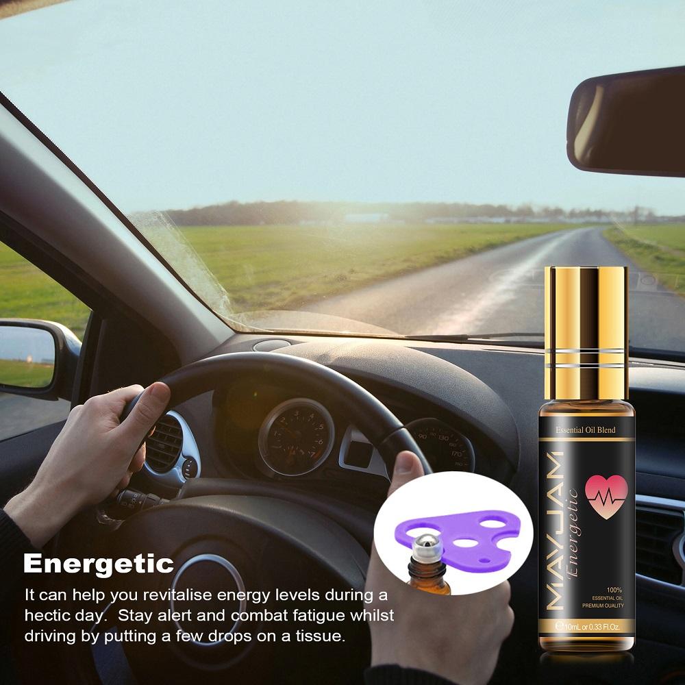 

MAYJAM 3 шт. составное эфирное масло с открывалкой для бутылок, роликовое парфюмерное масло для увлажнителя, ароматы, дышат, легко снимают стресс, эфирное масло 3Pcs Energetic Essential Oil+an opener