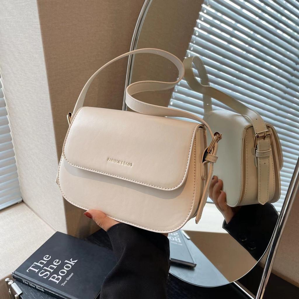 Small Square Bag, Advanced Texture Bag, Foreign Style Single Shoulder Mori Small Satchel.