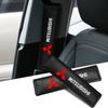 Cxlqbm1 Car Safety Belt Shoulder Pad Safety Strap Cotton Flannel Cover for Mitsubishi Lancer ASX Outlander Pajero Evolution Accessories