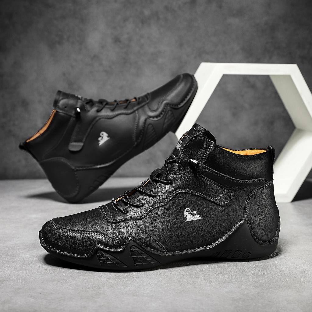 Popular men's casual shoes short boots independent station outdoor casual men's boots trendy men's shoes Martin boots