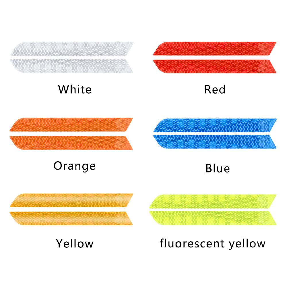 2 buc Universal auto reflectorizant bandă autocolante bara spate noapte siguranță avertizare Decal bandă autocolante bara spate