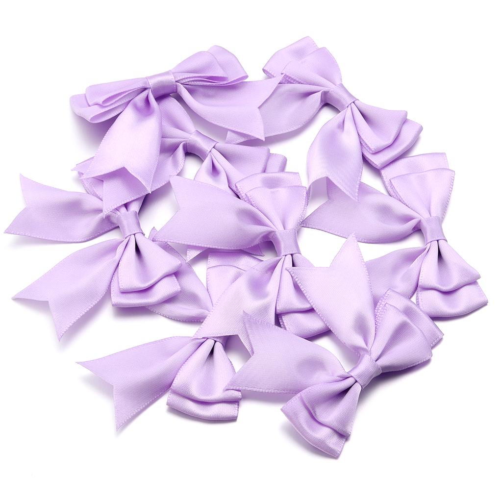 10pcs Satin Ribbon Bows Colourful Polyester Double Layer Swallowtail Bowknot For DIY Wedding Party Clothing Headwear Gifts Decor