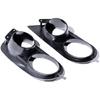 1 Pair For BMW E46 M3 2001 2002 2003 2004 2005 2006 Front Bumper Fog Light Cover Grill Frame Surrounds Air Duct Fog Lamp Hood a(Matte Black)