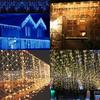 Icicle Curtain 13130ft Lights Led Fairy Christmas Indoor Outdoor Party Wedding