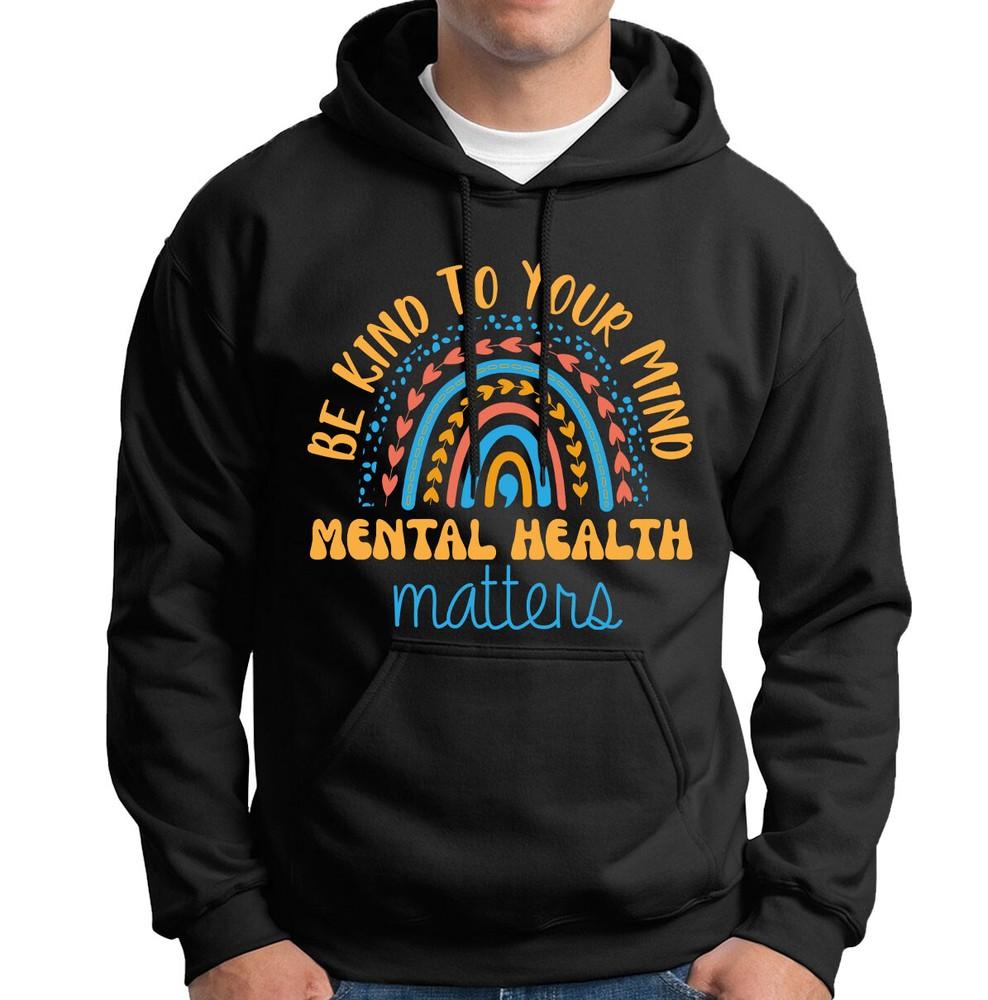 

Будьте добры к своему разуму Психическое здоровье Унисекс Мужской Женский Худи Футболка Топ 1#TA-35 лот 4XL