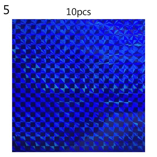 MUQZI Sports Accessory 10Pcs 3D Stereoscopic Rainbow Laser Sticker Fishing Lure DIY Material Accessory