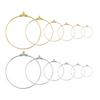 30pcs/Lot 30-40mm Big Round Hoops Earrings Dangle Clasp Ear Wires Hooks DIY Circle Earring Findings Jewelry Making Accessories