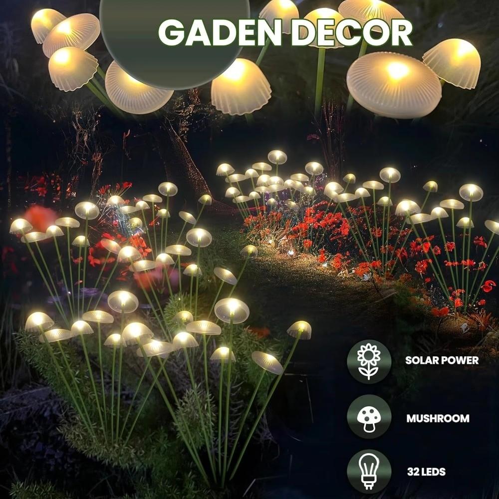 Outdoor Solar Garden Lights Waterproof Dual Mode LED Jellyfish Lawn Lamp Yard Garden Decoration Holiday Party Lamp