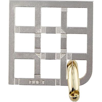 Hanayama Cast Duet Puzzle Level 5 Difficulty Brain Teaser Game