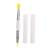 Double Headed Silicone Brush With Cover Lip Brush And Detail Brush Lip Balm Lipstick Lipgloss Applicator Eyeliner Eyebrow Brush