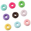 110Pcs 16mm Cute Donut Beads Resin Dessert Charms 11 Colors Cute Donut Slime Charms  Bracelets