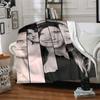 Facial Expressions Black White Blanket Soft Throw Blanket For Home Bedroom Bed Sofa Travel Office Solid Christmas Blanket