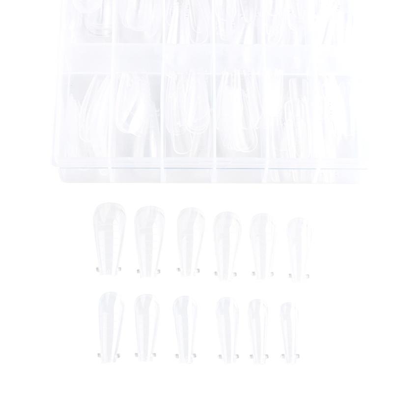 Poly-Extension Gel Dual Nail Form Builder Nail Gel Nail Molds Oval False Nail Tips for Gel Manicure Nail Art Designs