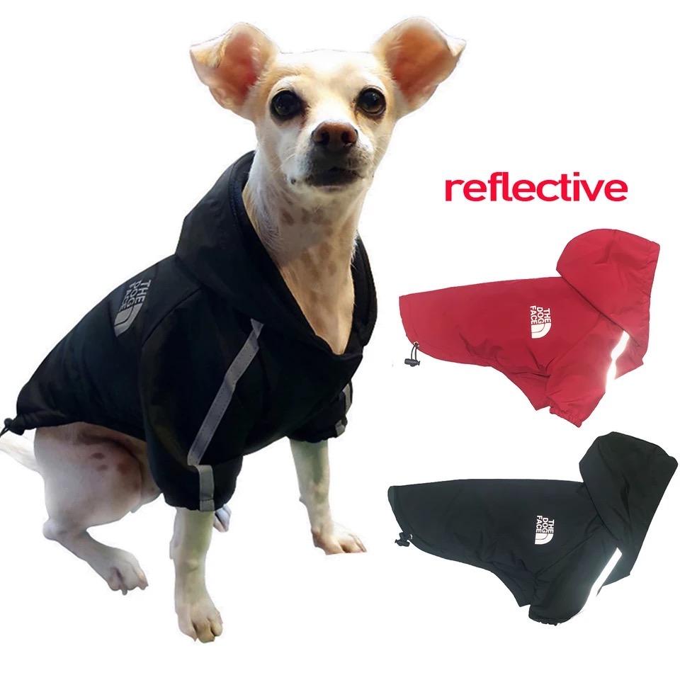 Pet Dog Winter  Waterproof Coat Puppy Warm Jacket The Dog Face Hoodie Reflective Clothing For Small Medium Dogs Cat Pet